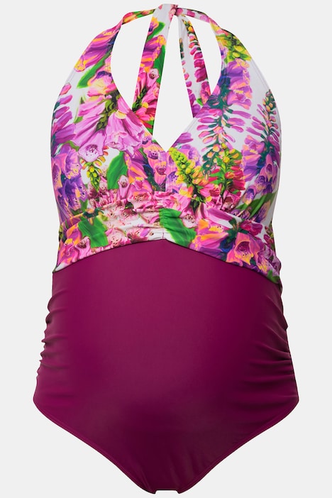 Bellieva-Badeanzug, Blüten, Softcups, Neckholder