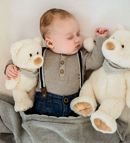 Teddykompaniet Kuscheltier - Bemalt - 25 cm - Creme