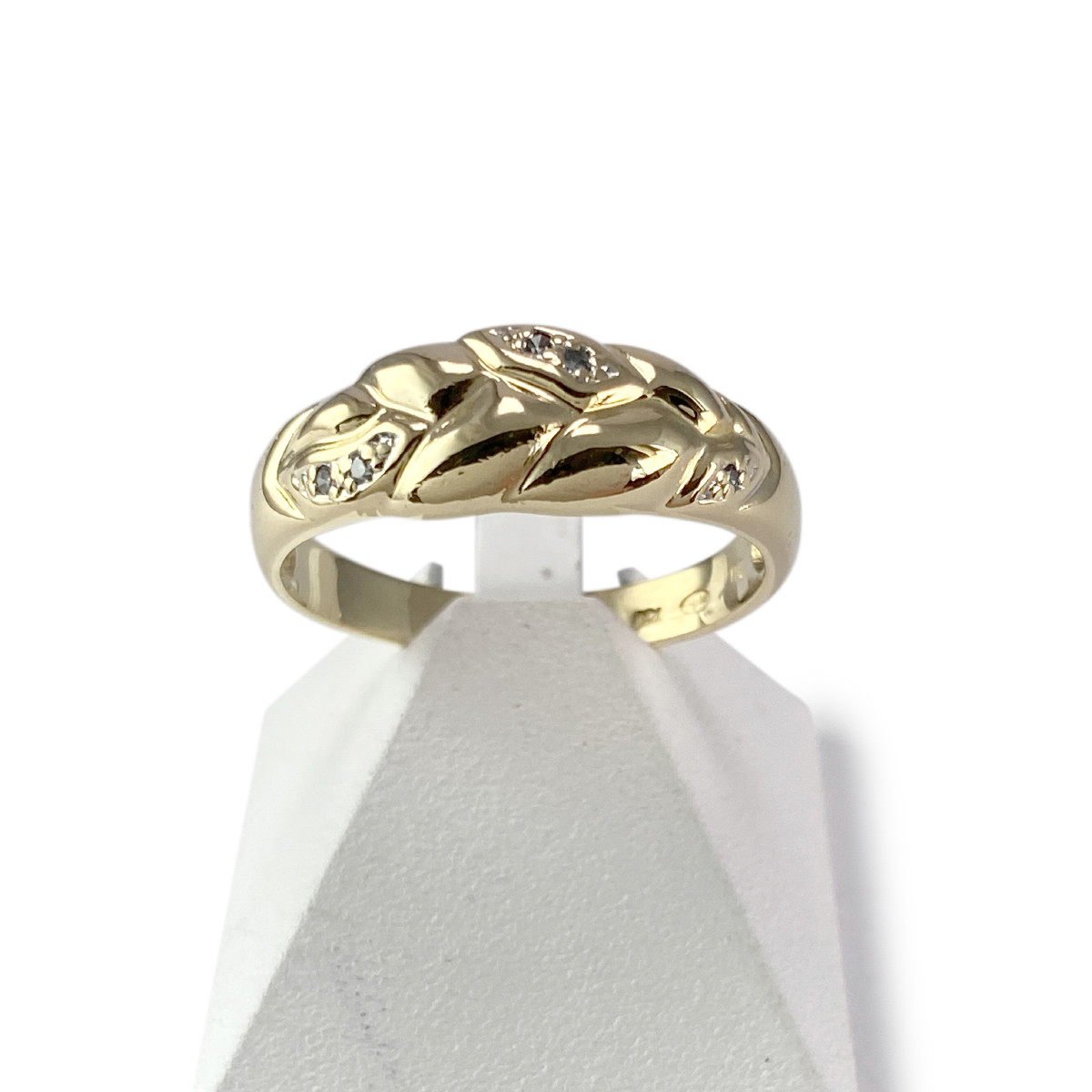 Bague d'occasion or 750 jaune diamants