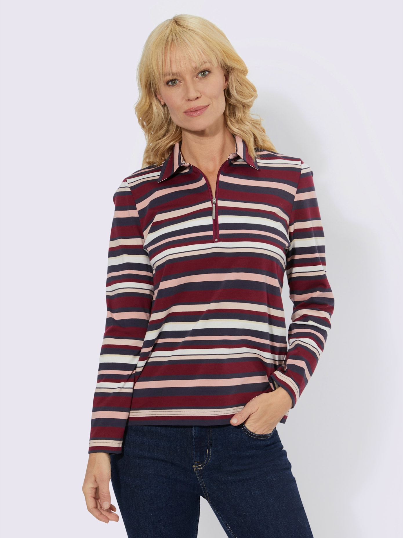T-shirt à manches longues pur coton