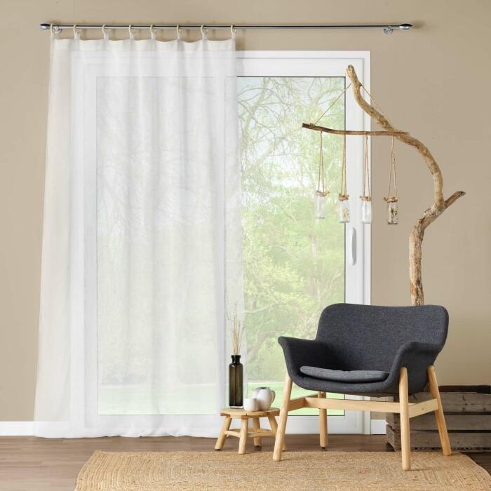 PANNEAU OEILLETS BOIS 140X240CM MINALISA BLANC
