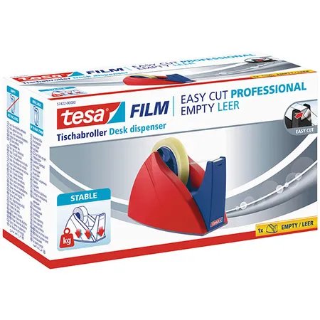 tesafilm Tischabroller Tesa Leer Easy Cut/Rl.bis 66m:25mm