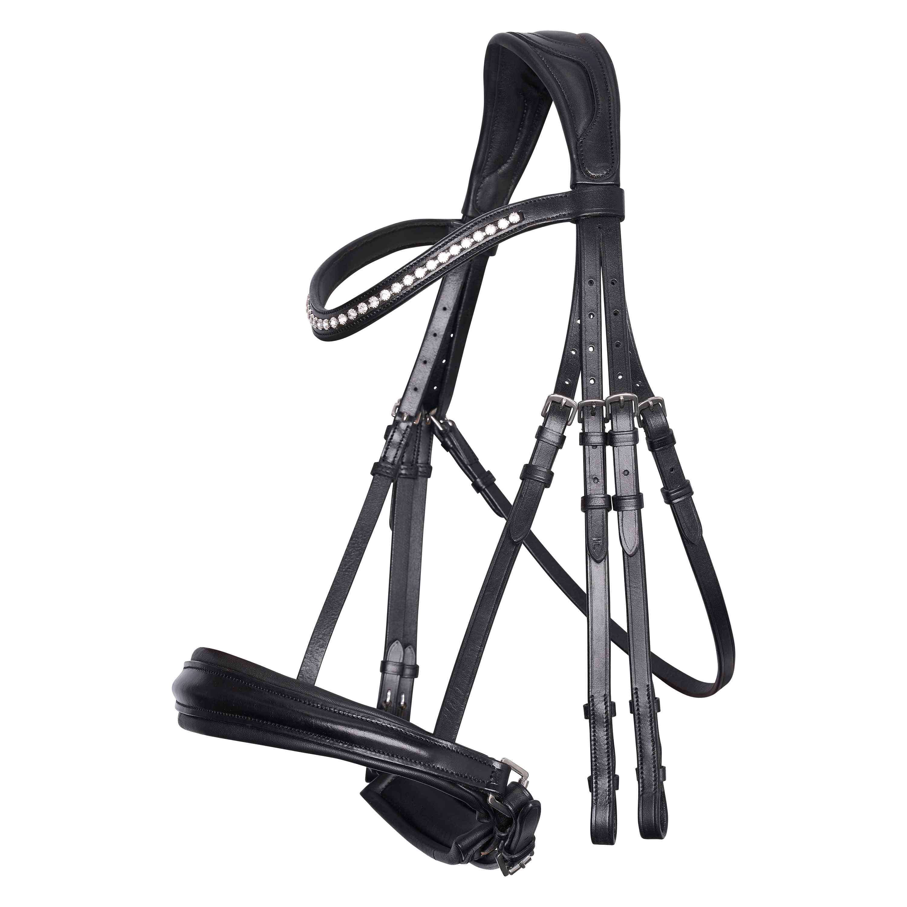 Imperial Riding Stang- en Trenshoofdstel IRHFria Zwart