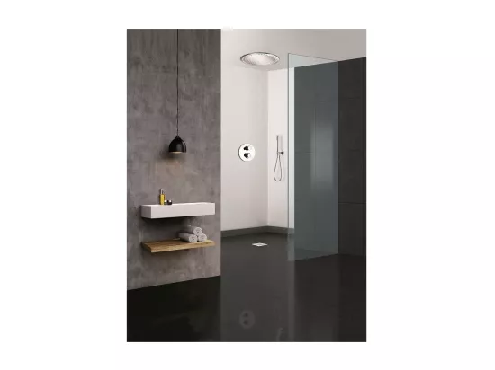 Païni : Ensemble thermostatique à encastrer Rain Light Techno Cromo