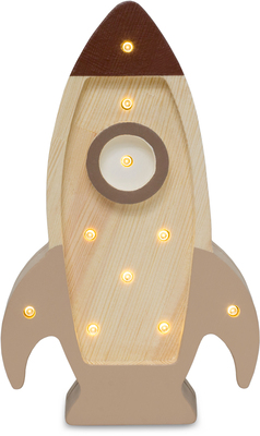 Little Lights Mini Lampe Romrakett, Cappucino