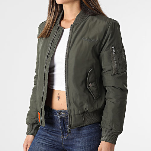 Veste Bomber Femme Original Vert Kaki