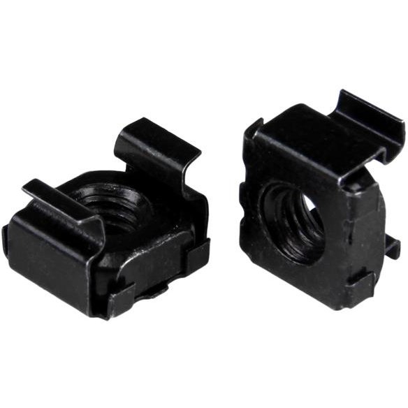 StarTech.com Paquet de 100 écrous cages M6 - Noir