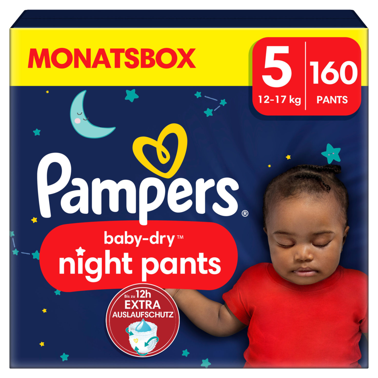 Pampers Baby-dry Night Pants Grösse 5, 160 Windeln