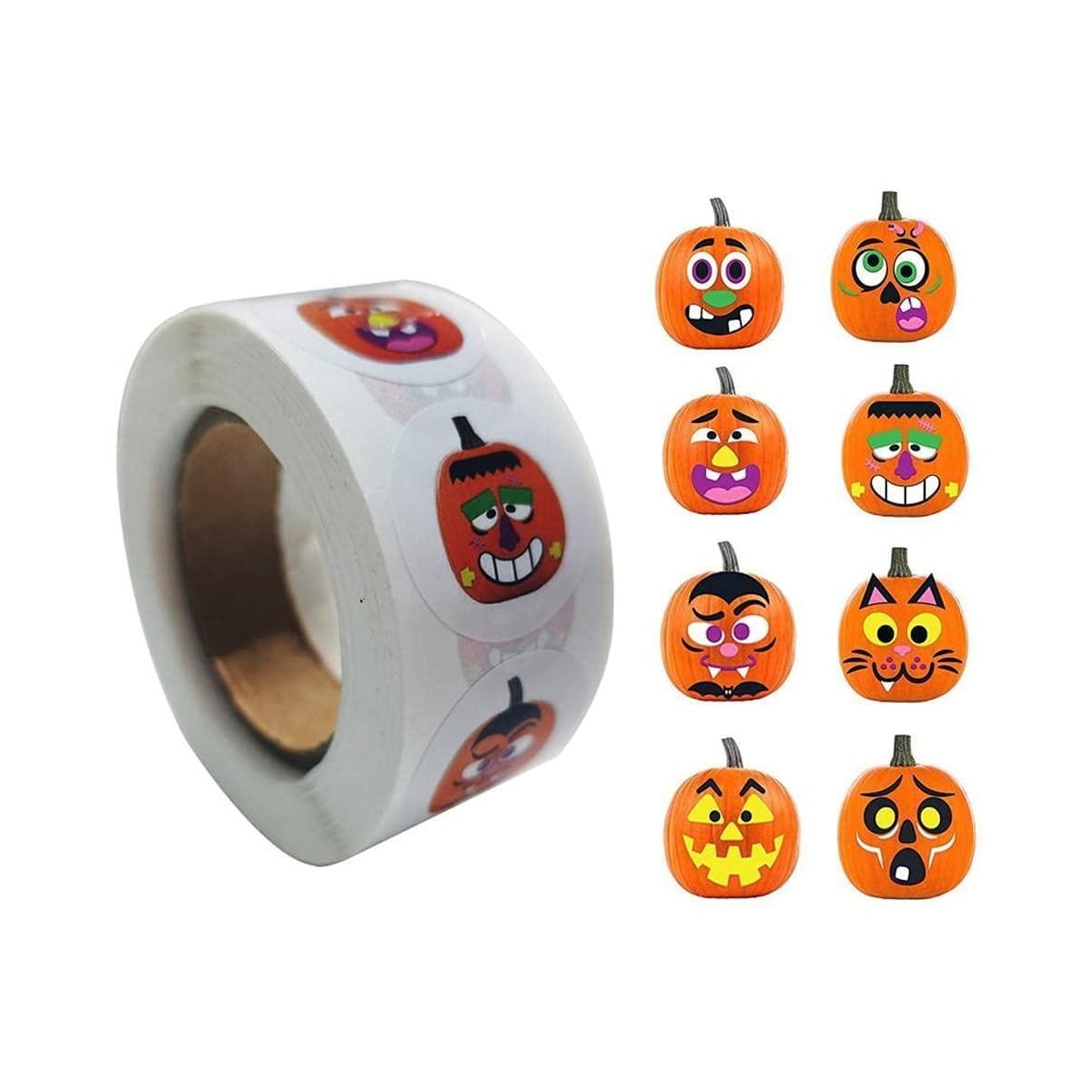 500 Halloween-klistremerker, Rull