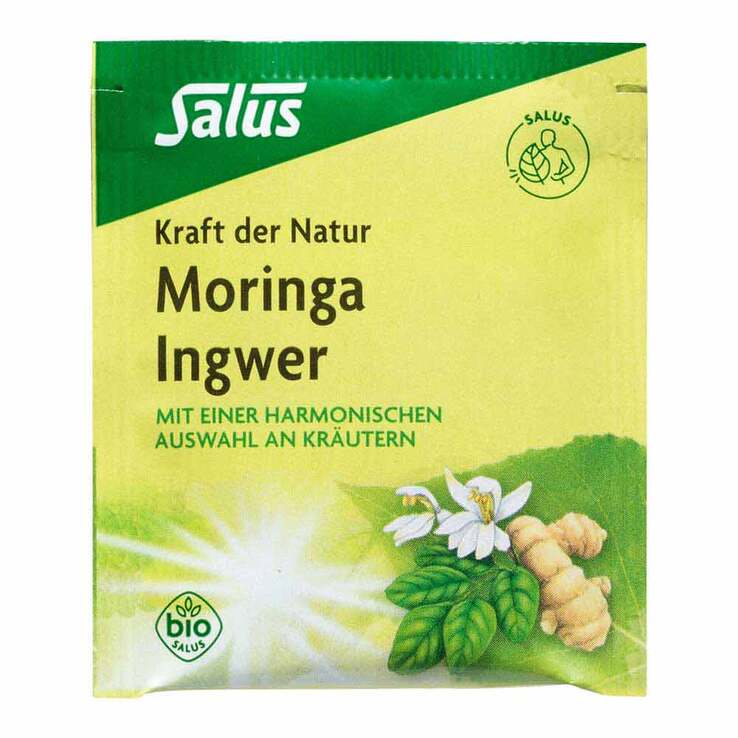 Moringa Ingwer Kräutertee Kraft der Natur Salus, 15 St