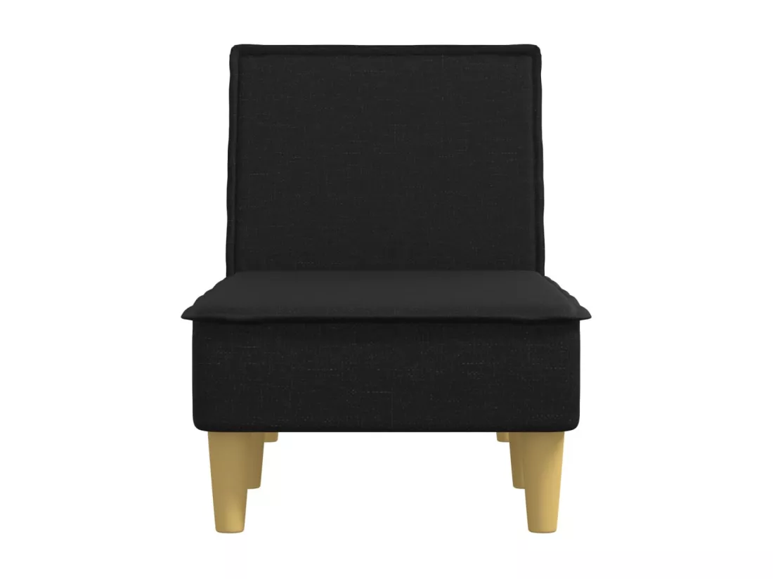 Prolenta Premium - Chaise longue noir tissu