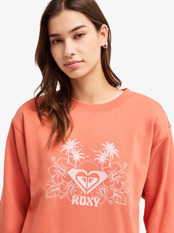 Surf Stoked Terry Vint Sweat Orange Femme
