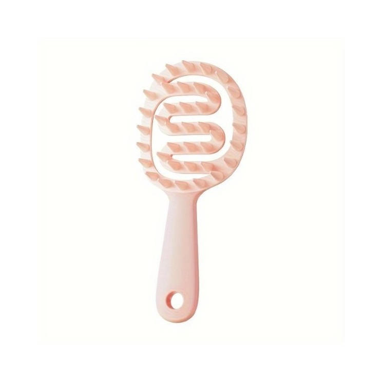 2in1 Peach Pink Haarwasch- und Kopfhautmassagebürste, 1 Stück