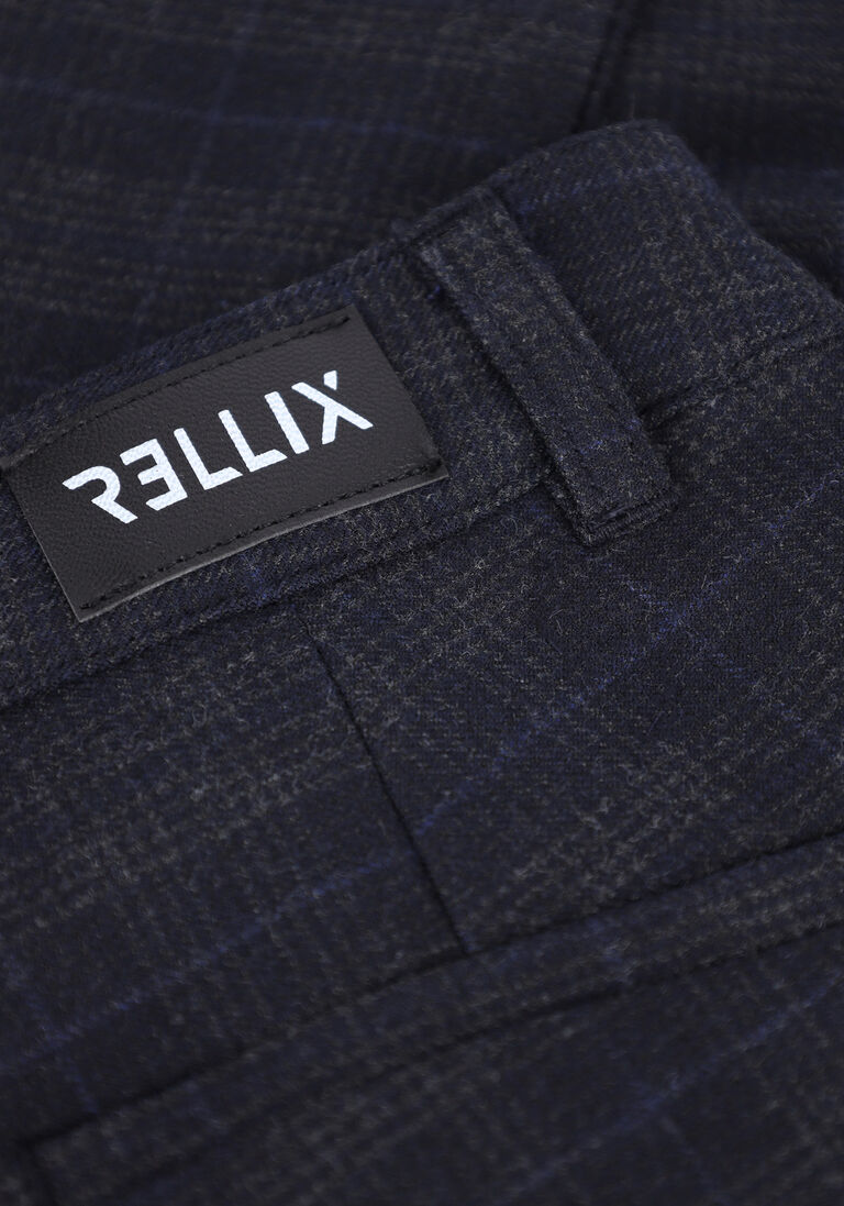 RELLIX donkerblauwe rellix  chino pant check