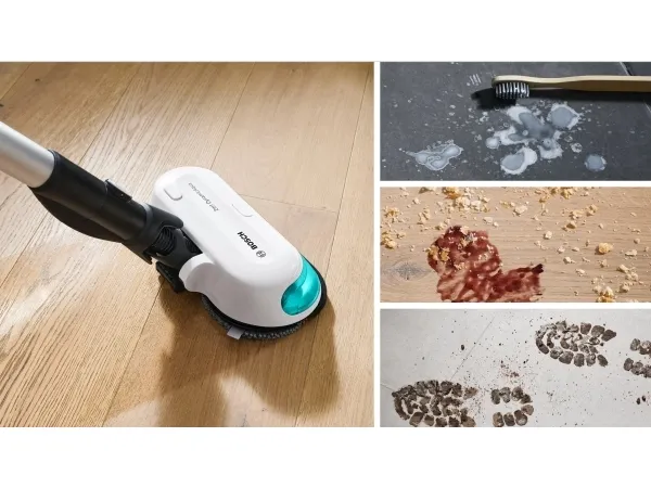 Bosch BCS71HYG4, Stick vakuum, Poseløs, Sort, Hvid, 0,3 L, Tør&våd, HEPA