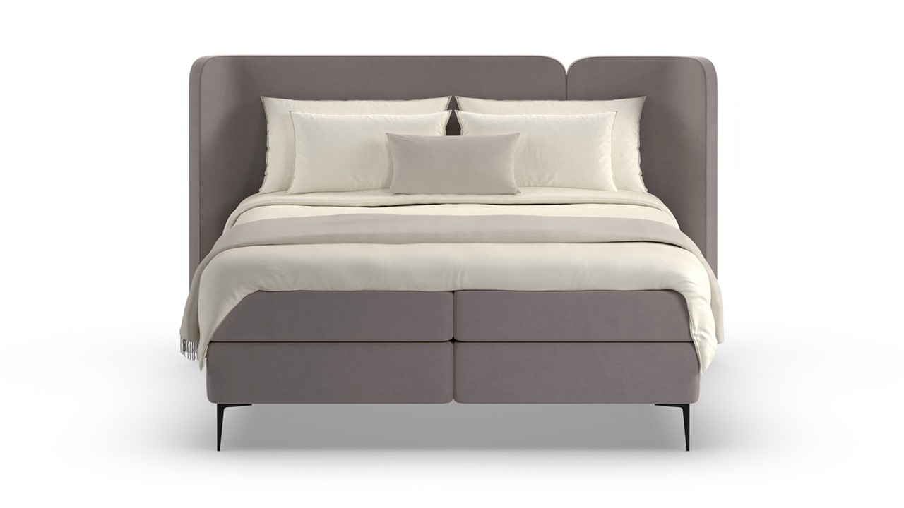 Boxspring Mesa - Warm wool dark grey