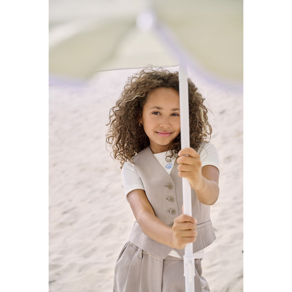 Køb kids ONLY Taupe Gray Melange Koghattie-Iris Waistcoat Tlr