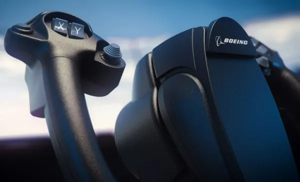 Thrustmaster Civil Aviation (TCA) Yoke Boeing Edition - Spænde - kablet - for PC, Microsoft Xbox One, Microsoft Xbox Series S, Microsoft Xbox Series X