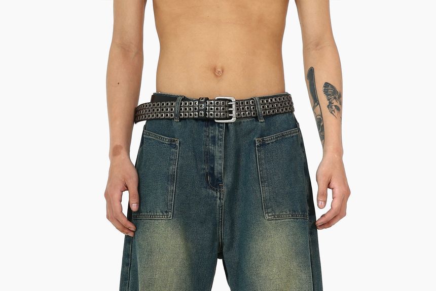 Meiksip - Lage taille rechte pijpen losse jeans