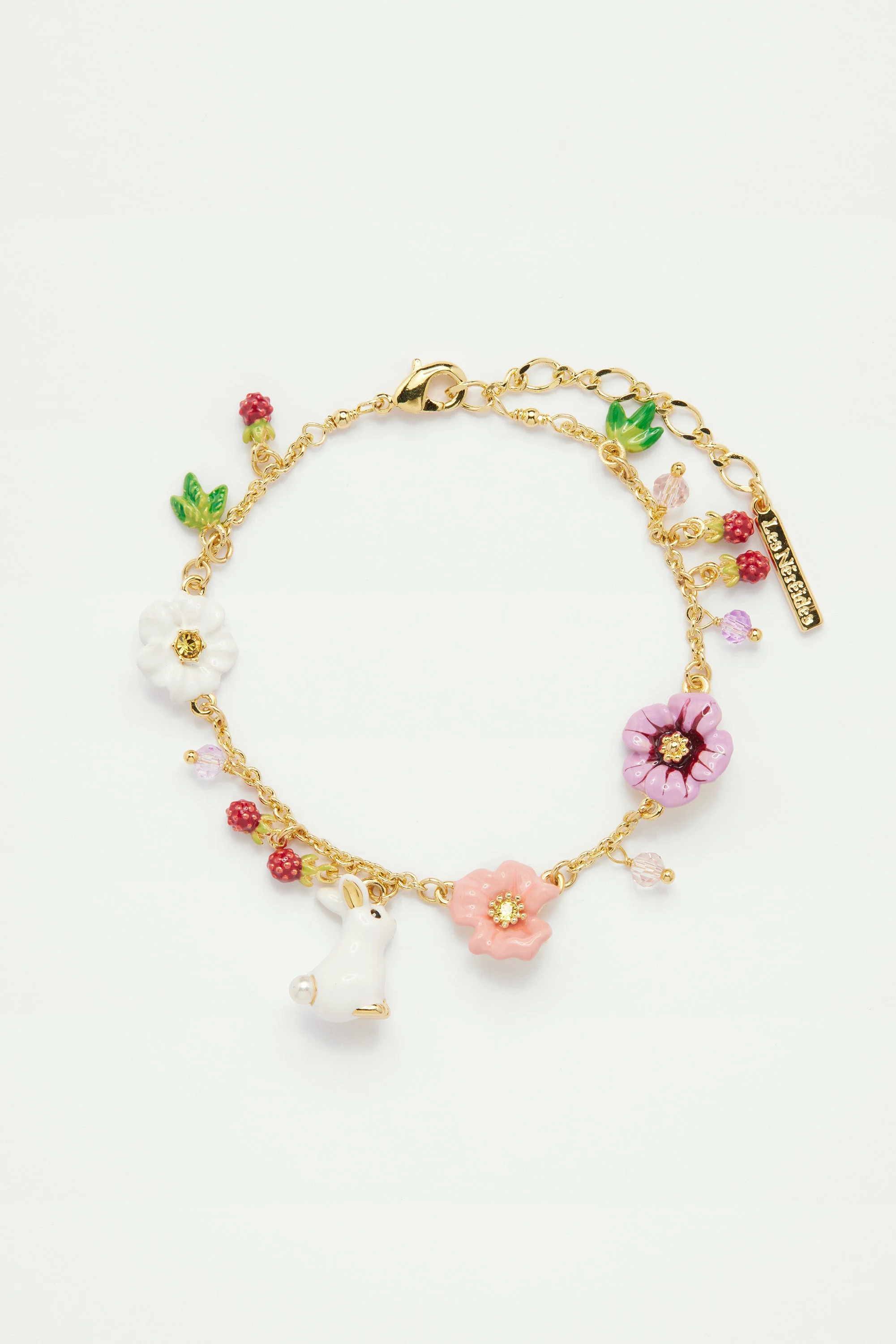 Bracelet charm's lapin rencontre enchantée | Multicolore