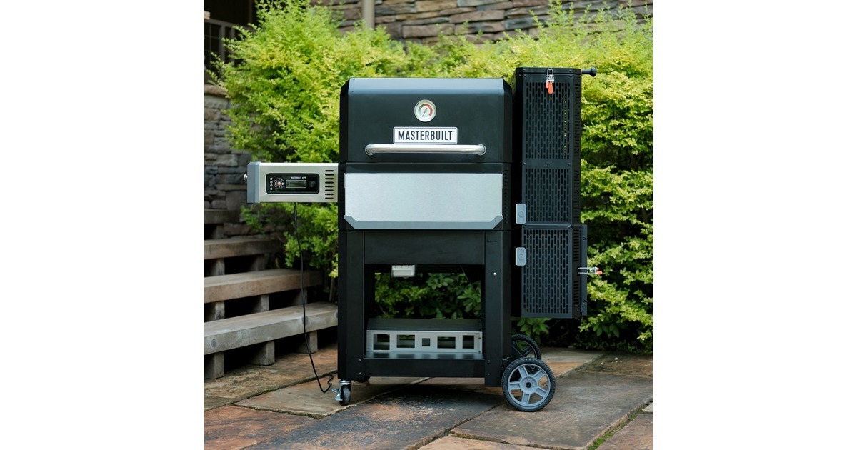 MasterbuiltGravity Series 800 Digital Charcoal Griddle + Grill + Smoker houtskoolbarbecue  (Zwart)