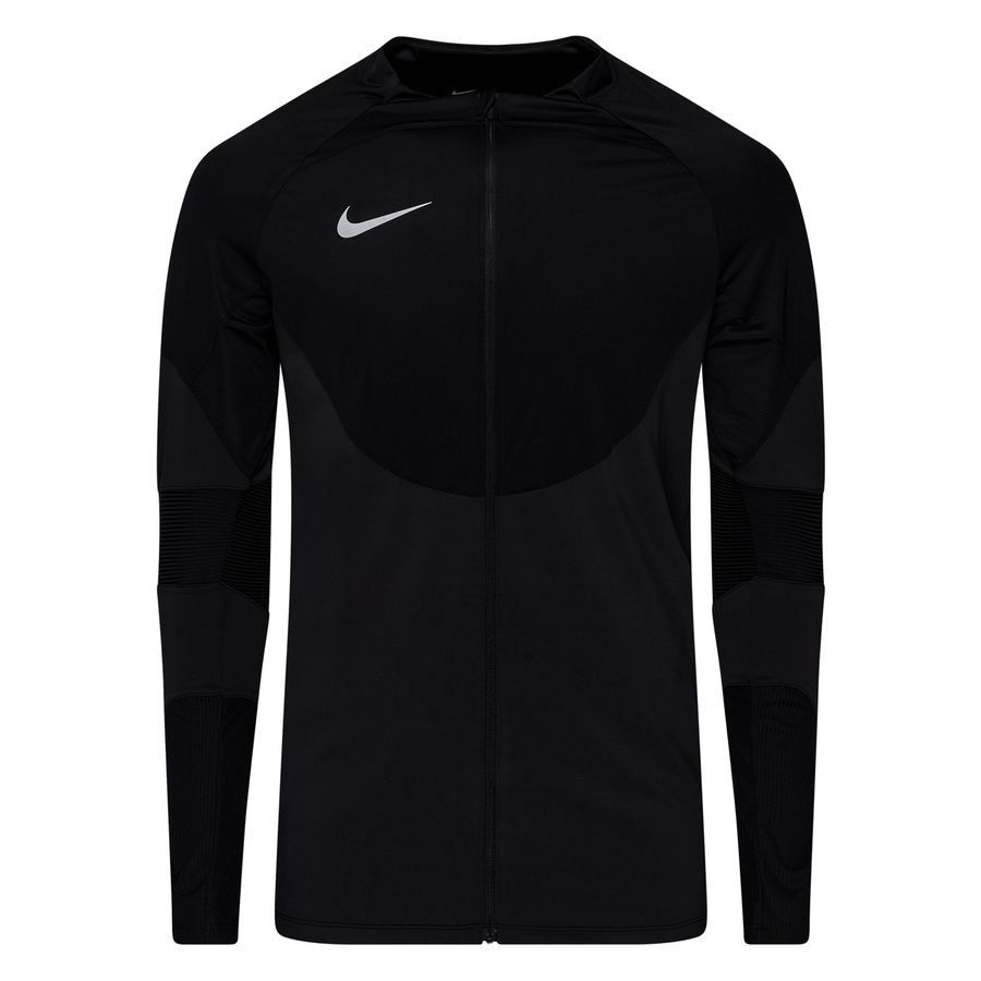 Nike Maillot d'Entraînement Therma-FIT Strike Drill FZ Winter Warrior - Noir/Argenté