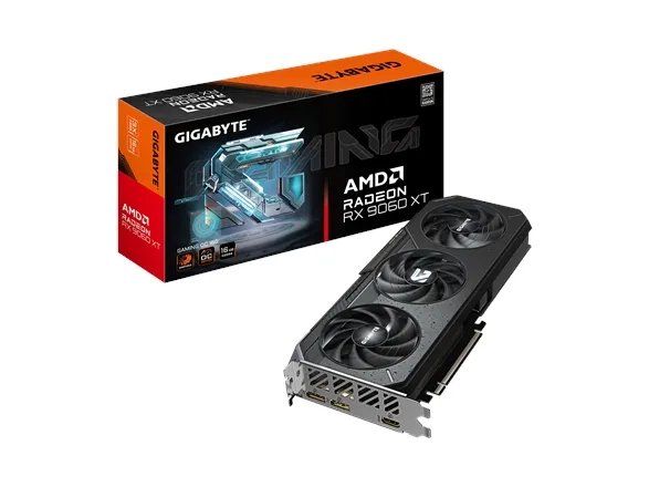 GIGABYTE Radeon RX 9060 XT GAMING OC 16G, Radeon RX 9060 XT, 16 GB, GDDR6, 128 Bit, 7680 x 4320 pixel, PCI Express x16 5.0
