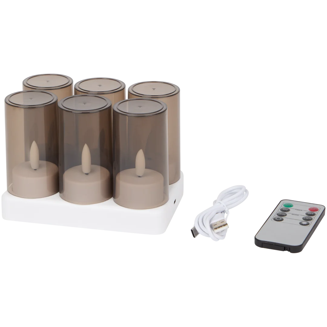 Bougies chauffe-plats rechargeables