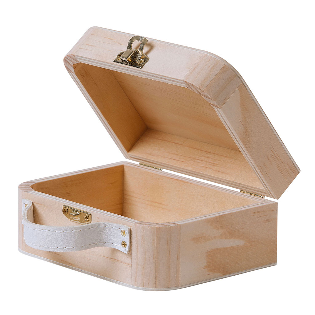 Valisette en bois 13x9.5x6cm