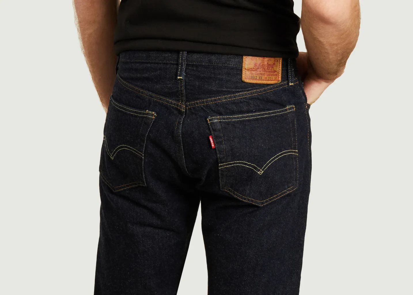 Jean brut droit selvedge 1954 501 Levi's Vintage
