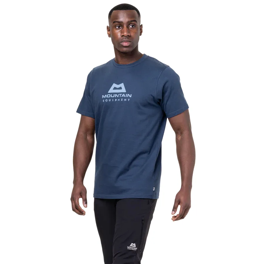 Mountain Equipment Emblem Mens Tee Heritage Blue