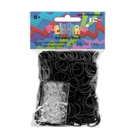 Rainbow Loom® Gummibänder, schwarz