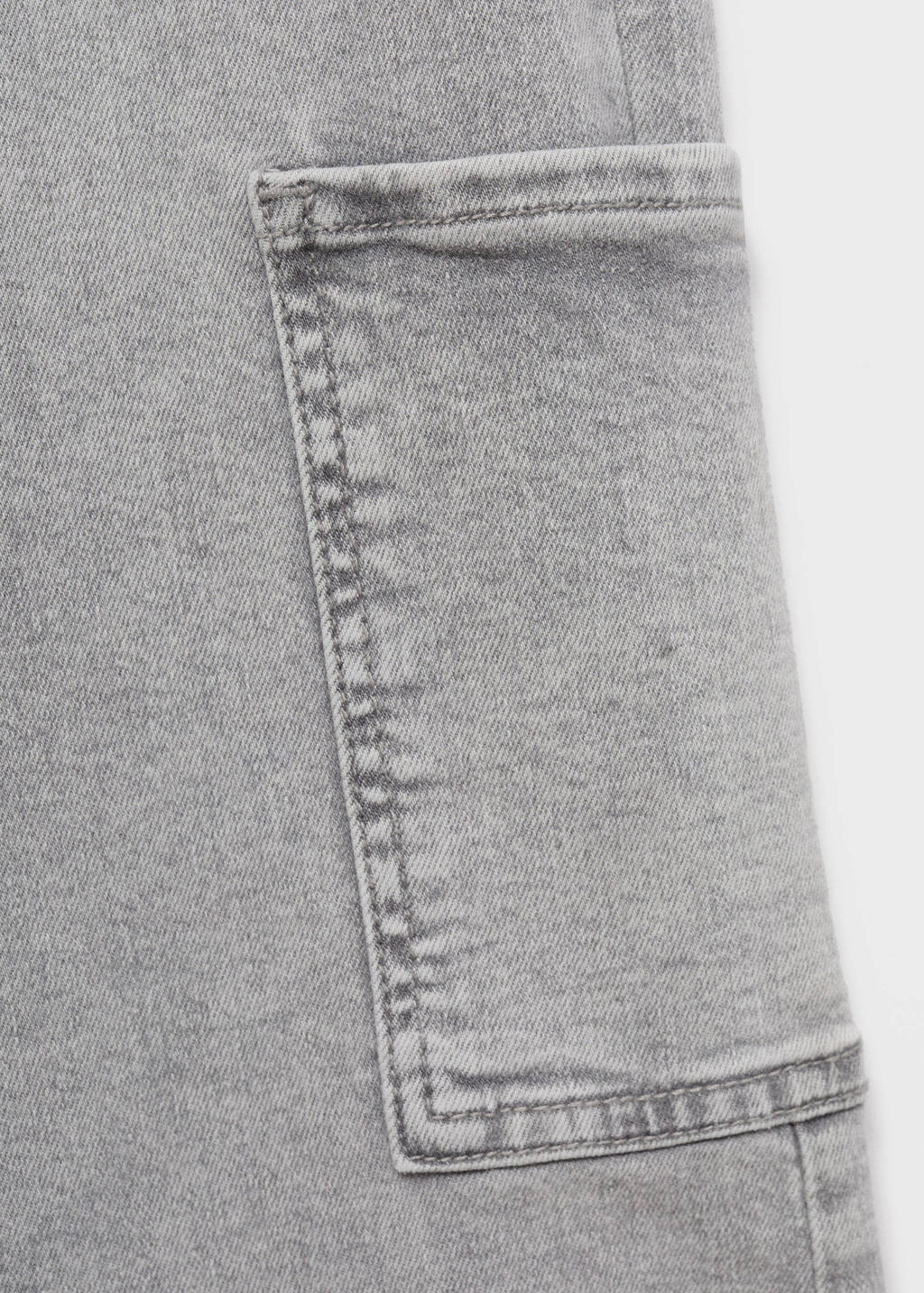 MANGO TEEN wide leg jeans grey denim