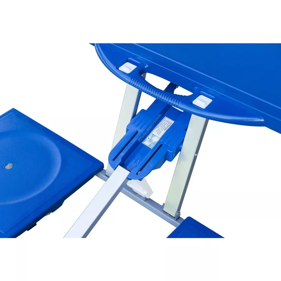 Outsunny Campingtisch mit 4 Sitzer blau