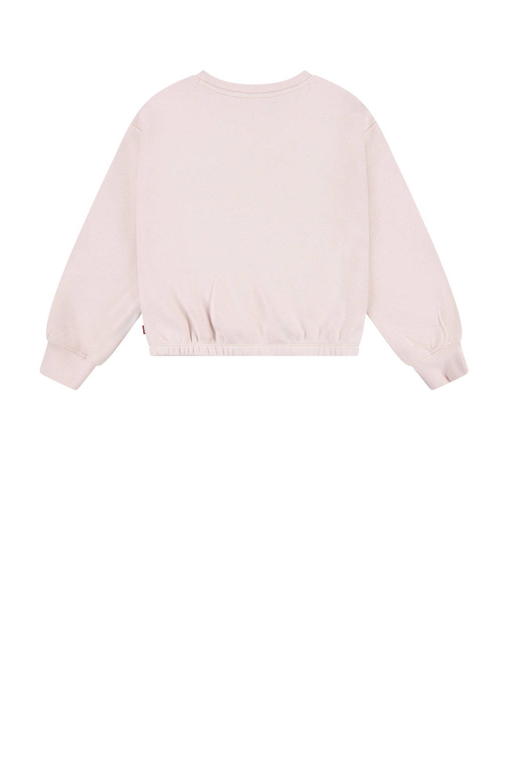 Levi's sweater ELASTIC met tekst lichtroze