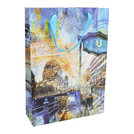 Idena Geschenktasche matt Berlin 25x34,5cm FSC-Mix