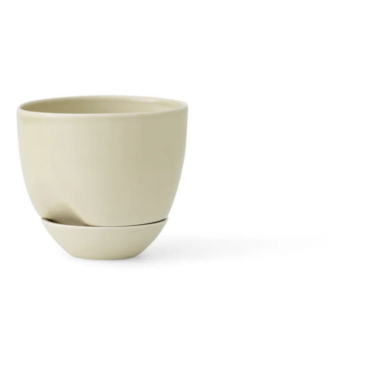 Audo Copenhagen Cache pot Hydrous en céramique  | Beige
