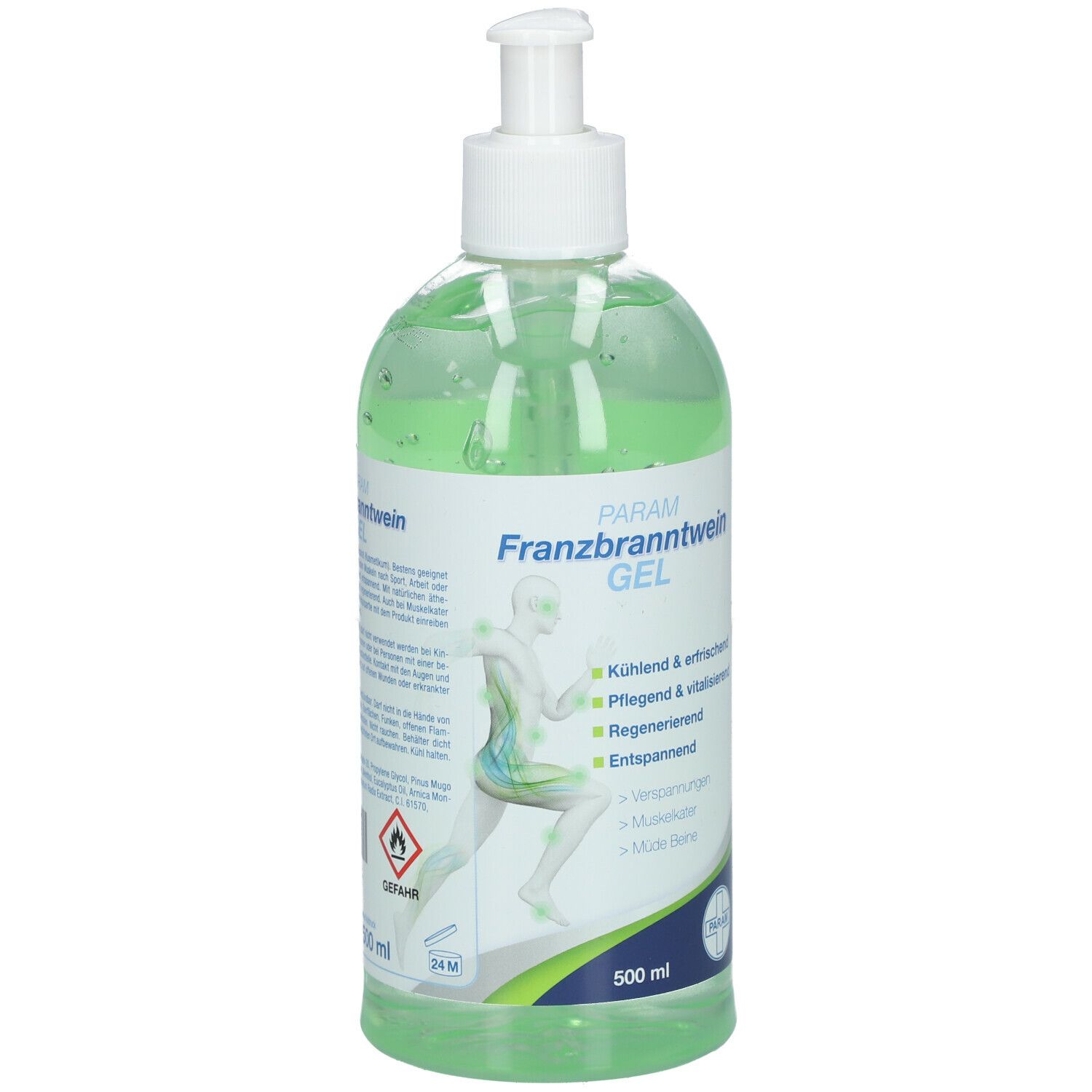 PARAM Franzbranntwein Gel Pump-Spender