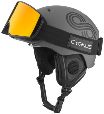 CygnusSki Helmet Set - grau