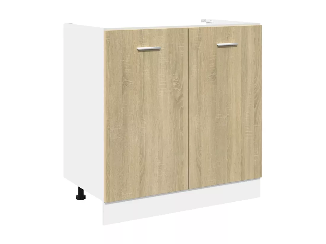 Ensemble d'armoires de cuisine 7 pcs chêne sonoma