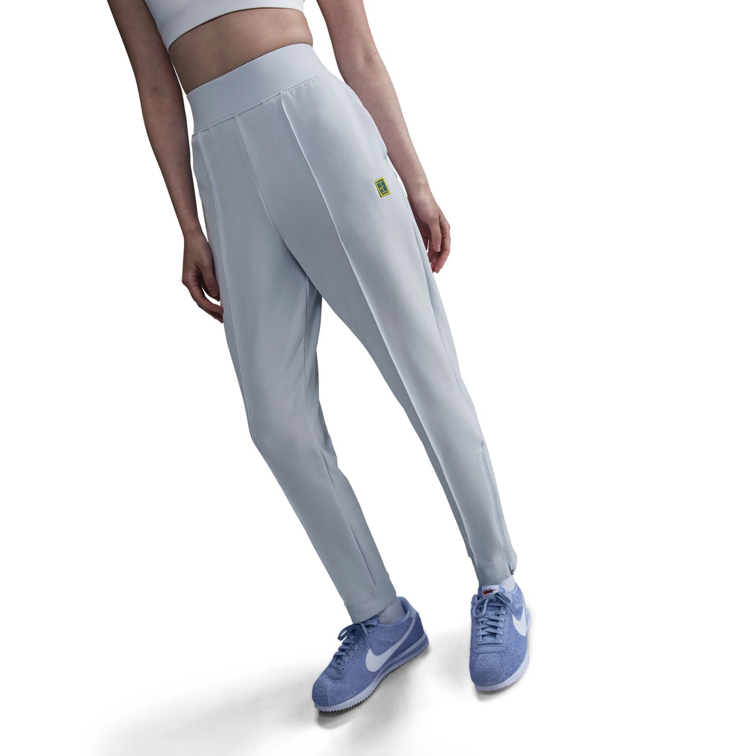Nike Court Dri-Fit Heritage Pantalon Survêtement Femmes - Gris Clair