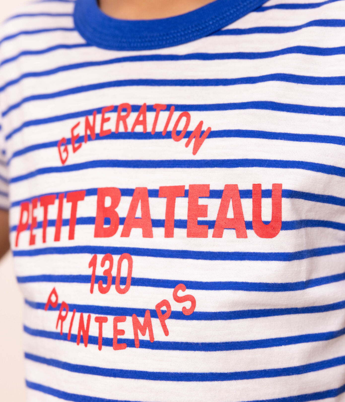 Tee-shirt rayé en coton enfant fille / garçon