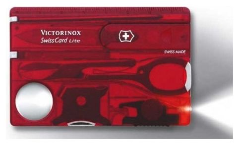 SwissCard Lite Victorinox rouge