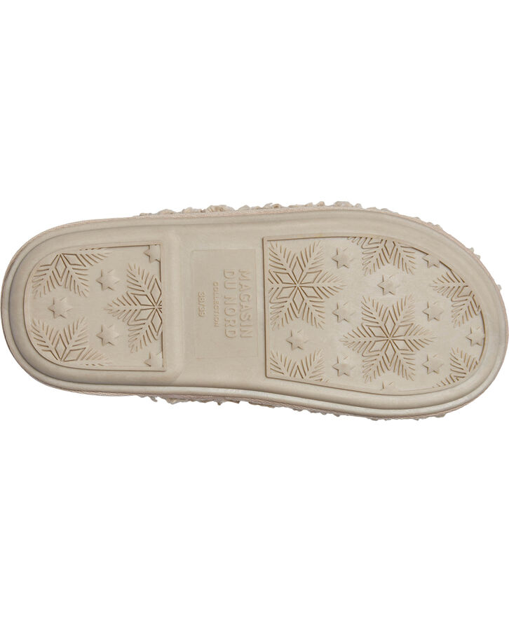 Magasin du Nord Collection Slipper in Curly upper - Beige Beige