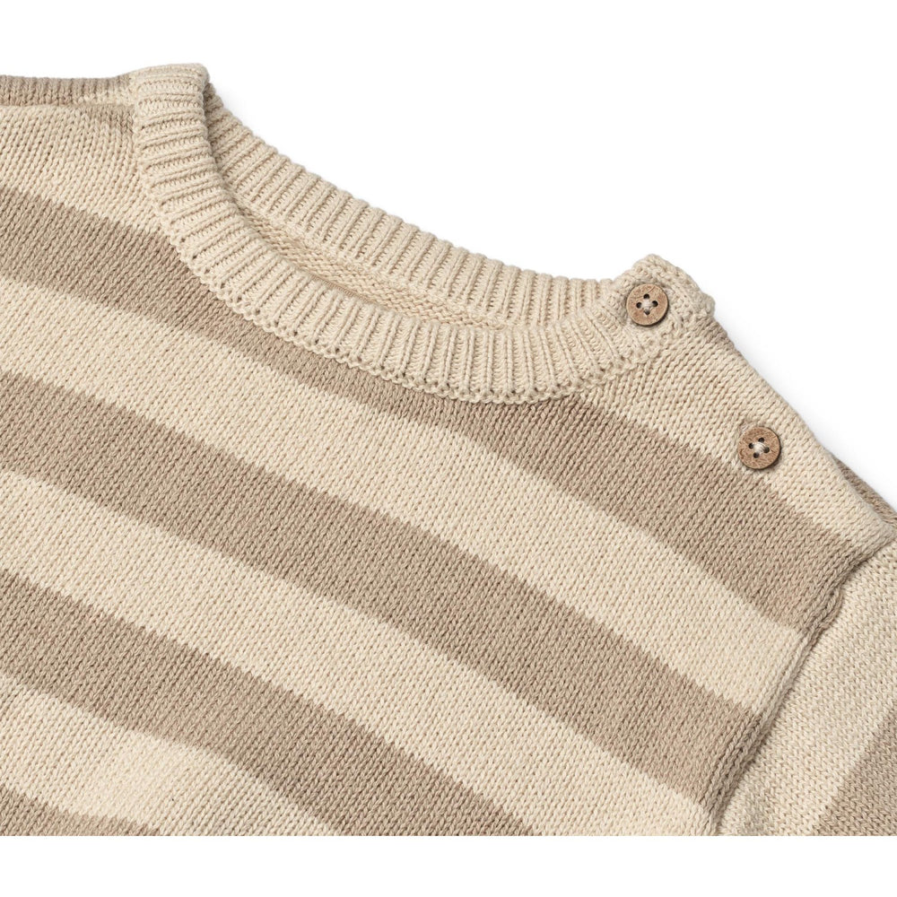 Køb Wheat Beige Stripe Strik Pullover Morgan
