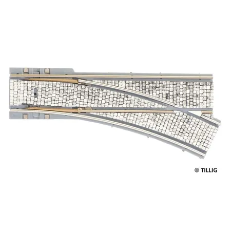 Tillig 87588 H0 Weiche rechts R 250 Tramgleis H0