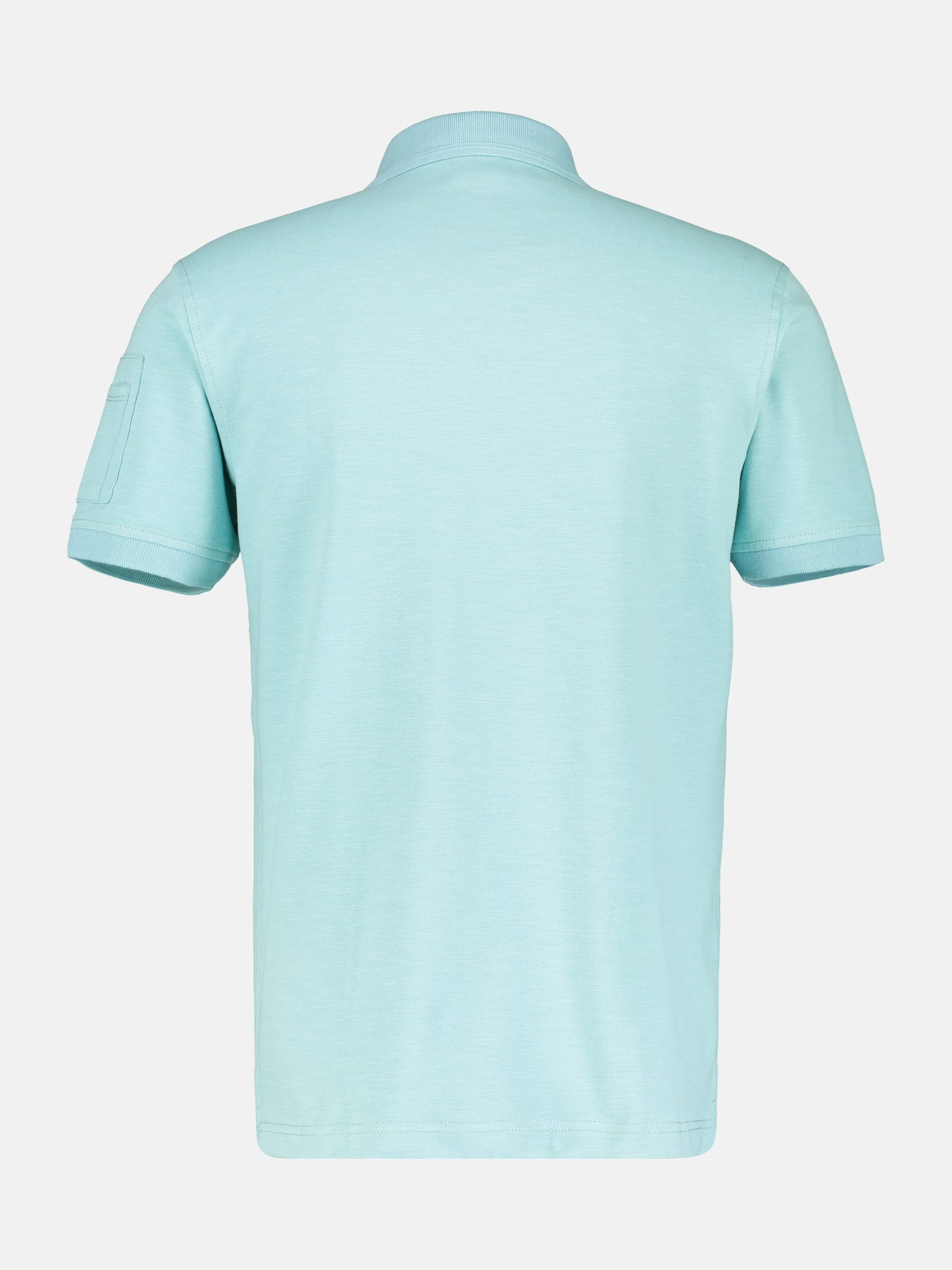 Unifarbenes gewaschenes Poloshirt mit Stretcheffekt