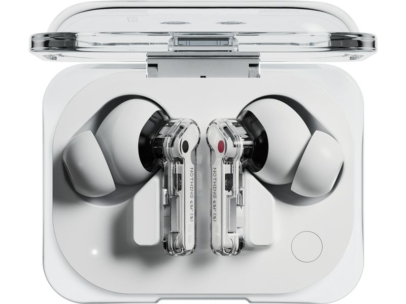 Nothing Ear Wireless In-Ear-Kopfhörer Ear (a) 3.Gen. Weiss Transparente In-Ear-Kopfhörer mit aktiver Geräuschunterdrückung
