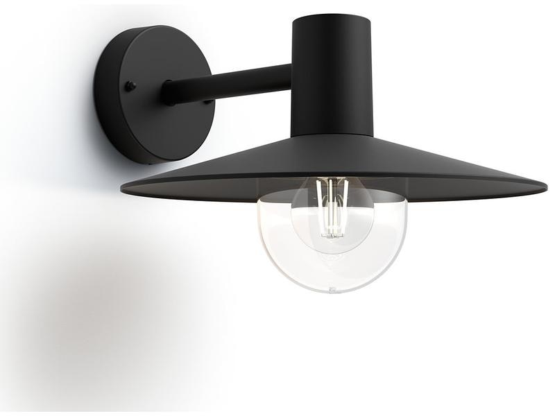 Philips Wandleuchte Skua, E27, 42 W, Schwarz MyGarden Wandleuchte für den Aussenbereich