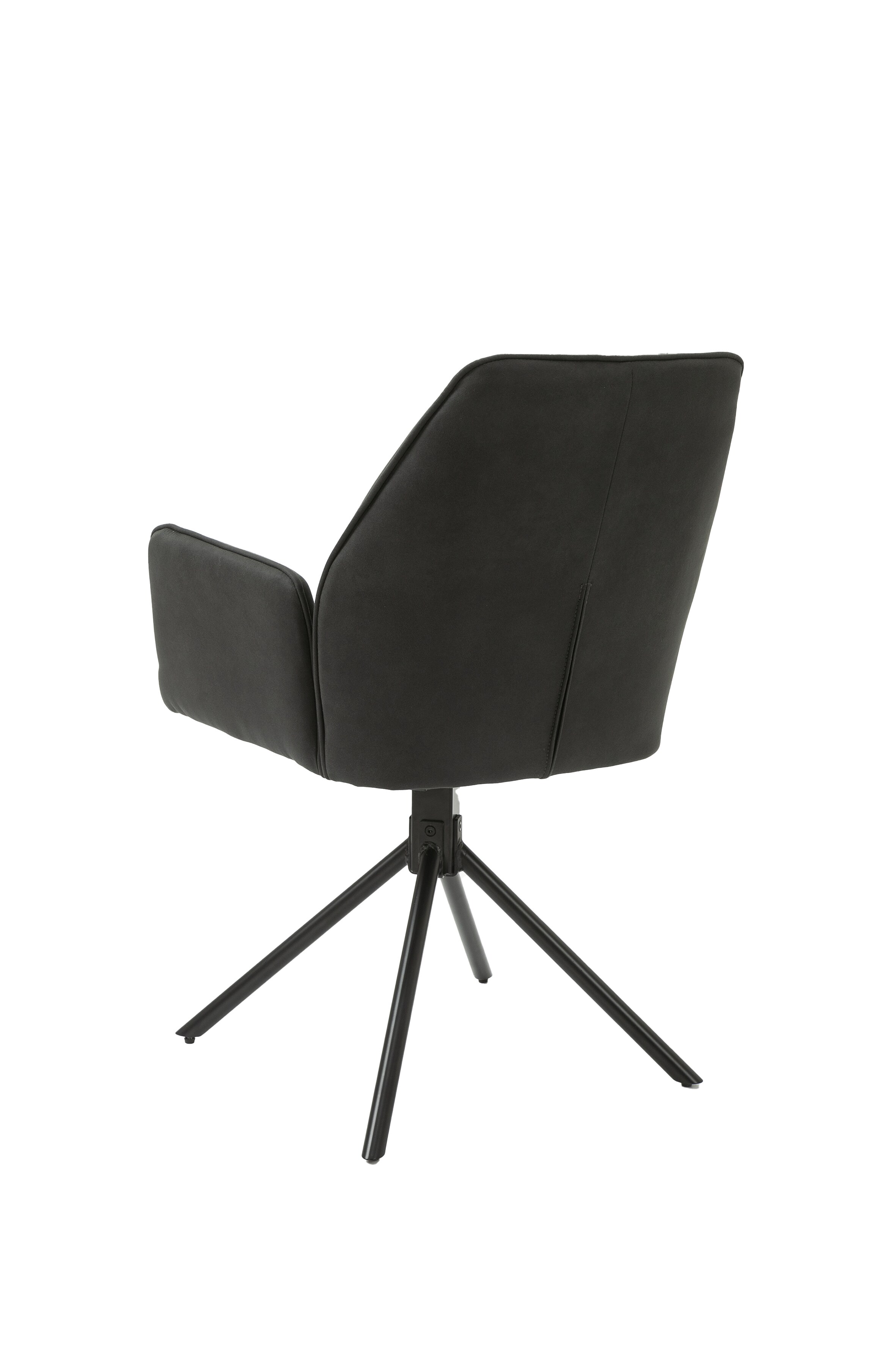 byLIVING Esszimmerstuhl BLAIR, 2-er Set, Bezug anthrazit, Gestell Metall schwarz